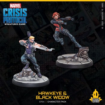 Marvel Crisis Protocol Hawkeye and Black Widow EN