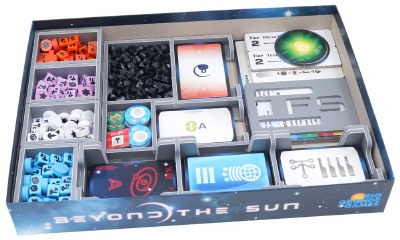 Folded Space Insert Beyond the Sun Boardgame Organiser