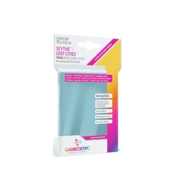 Gamegenic Prime Scythe/Lost Cities Sleeves Clear 72x112 (80)