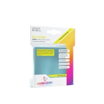 Gamegenic Prime Big Square Sleeves Clear 82x82mm (50)