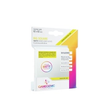 Gamegenic Matte Big Square Sleeves Clear 82x82mm (50)