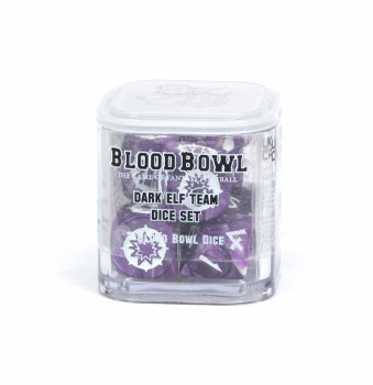 Blood Bowl Dark Elf Team Dice Set