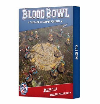 Blood Bowl Amazon Team Double Sided Pitch and Dugouts