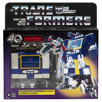 Transformers 40th Anniversary Soundwave, Laserbeak & Ravage