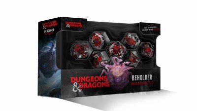 D&D FanRoll Resin Poly Dice Set Beholder