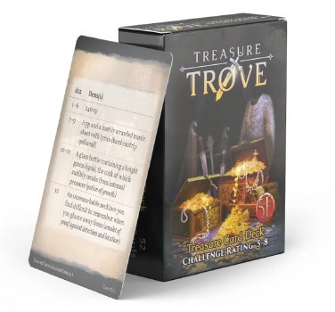 D&D Treasure Trove Treasure Card Deck CR 5 - 8 EN