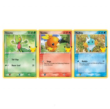 Pokémon Oversized 25th Anniversary Hoenn Starter 3Pk Booster EN