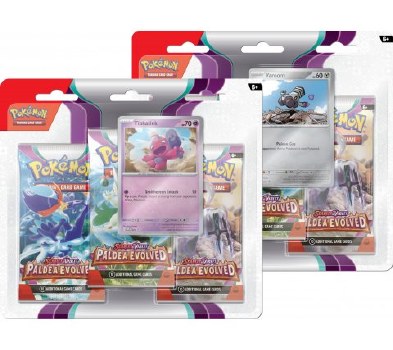 Pokémon Scarlet & Violet Paldea Evolved 3 Pack Blister EN