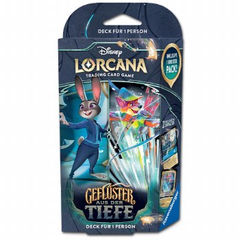 Disney Lorcana Geflüster aus der Tiefe Starter Deck 2 Saphir/Stahl DE