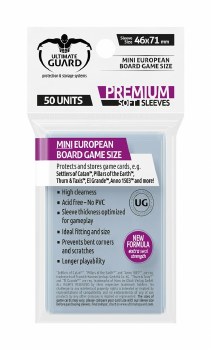 Ultimate Guard Soft Sleeves Brettspielkarten MIni EU (50)