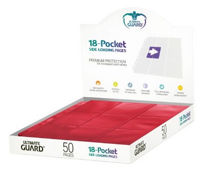 Ultimate Guard 18-Pocket Pages Side Loading Rot (50)