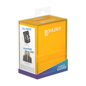 Ultimate Guard Boulder Deck Case Standard Size Amber 60+
