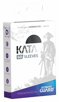 UltGuard Katana Sleeves Japanese Size Black (60)