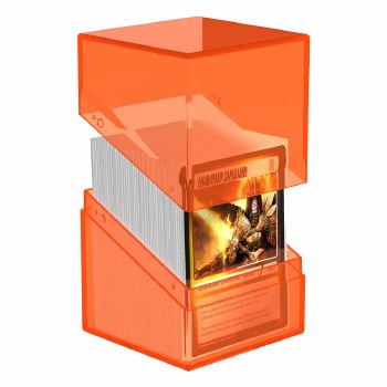 Ultimate Guard Boulder Deck Case Clear Poppy Topaz 100+