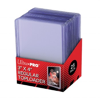 Ultra Pro Clear Regular Toploader 3" x 4"  for Standard Size Cards (25ct)