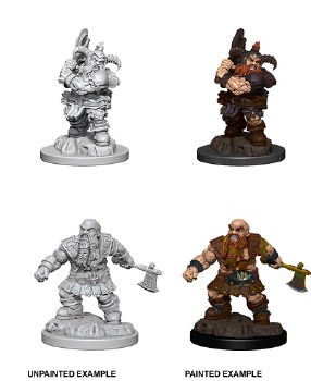 D&D Nolzurs Marvelous Minis Unpainted Male Dwarf Barbarian