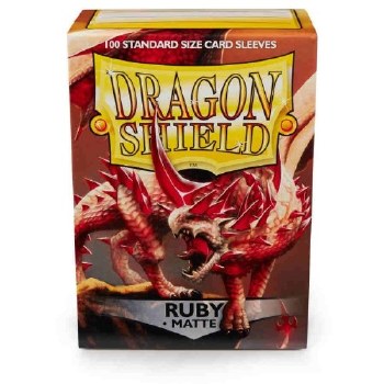 Dragon Shield Matte Ruby Standard Sleeves (100)