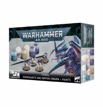 Warhammer 40k Tyranids Termagants & Ripper Swarm + Paint EN