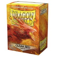 Dragon Shield Matte Clear Red Standard Sleeves (100)
