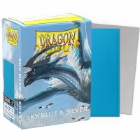 Dragon Shield Matte Dual Sky Blue & Silver (100)