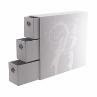 Dragon Shield Fortress 3-Card Drawers Vertical White