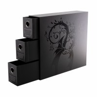 Dragon Shield Fortress 3-Card Drawers Vertical Black