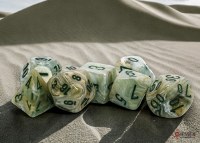 Chessex Festive Mega-Polyhedral 7-Die Set Green/dark green