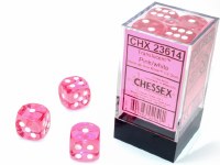 Chessex Translucent 16mm d6 Die Set - Pink/White