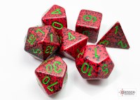 Chessex Speckled Polyhedral 7-Die Set Strawberry