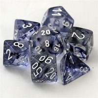 Chessex Nebula Polyhedral 7-Die Set Black/White