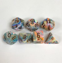 Chessex Festive Polyhedral 7-Die Set Vibrant/Brown