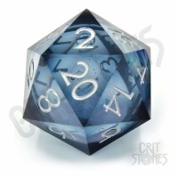 CritStones Liquid Core Dice D20 Ocean Orb 5cm