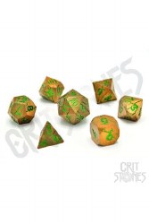 CritStones Metal Dice Set Shattered Sigils