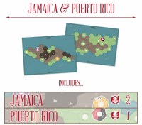 Age of Steam Deluxe Jamaica &Puerto Rico Map Expansion EN