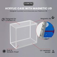 Evoretro Acrylic Display Case for Pokémon ETB with Magnetic Lid