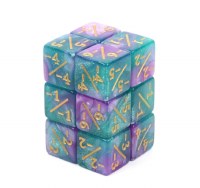 Foam Brain Games Magic Counters (-1/-1) Light Blue/Purple Glitter (8)