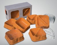 Game Trayz XTrayz Orange (3 single and 3 double trays)