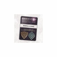 Vindication Metal Threshold Medallions English