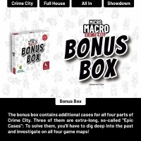 MicroMacro Crime City Bonus Box Expansion EN