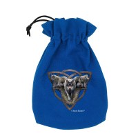 QWorkshop Dice Pouch Anne Stokes Wolf Trio