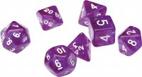 Sirius Dice Translucent Purple Resin 7-Dice Set