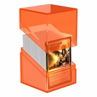 Ultimate Guard Boulder Deck Case Clear Poppy Topaz 100+