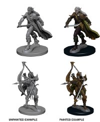 Pathfinder DeepCuts Minis Unpainted Male Elf Fighter