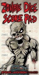 Zombie Dice Score Pad