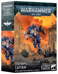 Warhammer 40k Space Marines Captain with Jump Pack and Relic Shield EN