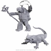 D&D Nolzurs Marvelous Miniatures Tortle Druid & Wild Shape Giant Lizard