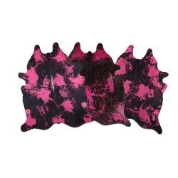 Cowhide Area Rug- PINK