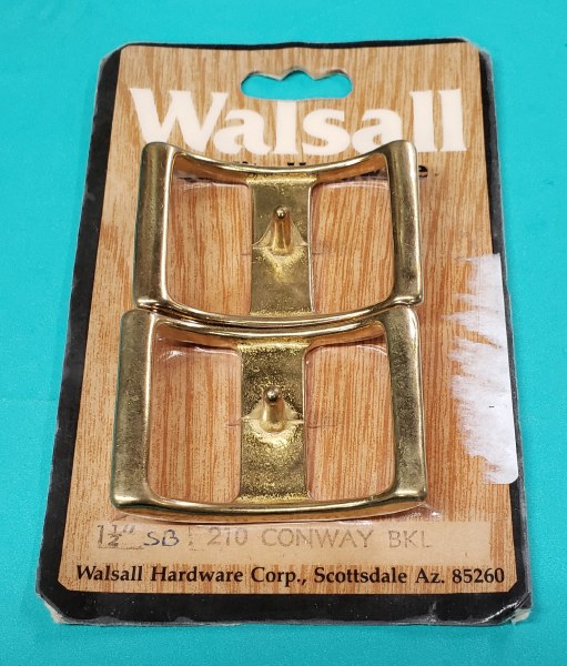 Brass Conway Buckle 1 1/2inc