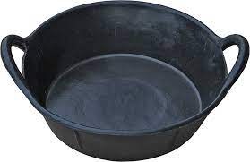 Rubber Feed Pan With Handles