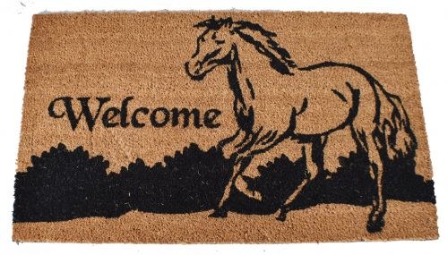 Outdoor Door Mat Running Horse